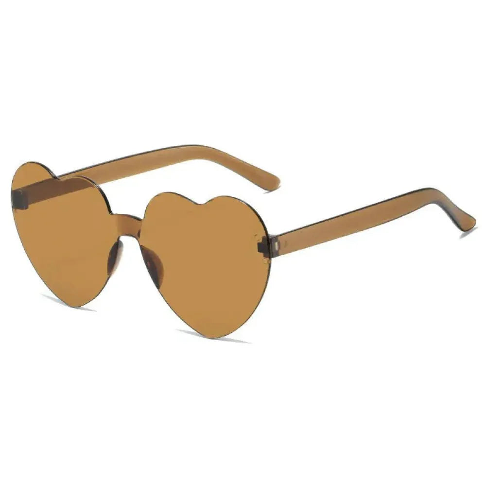 Transparent jelly - colored love sunglasses men's and women's heart - shaped sunglasses cross - border European and American heart - shaped one - piece sunglasses - Update AvenueUpdate Avenues211452969264007Transparent jelly - colored love sunglasses men's and women's heart - shaped sunglasses cross - border European and American heart - shaped one - piece sunglasses - Update AvenuesBrown