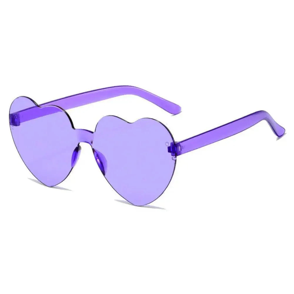Transparent jelly - colored love sunglasses men's and women's heart - shaped sunglasses cross - border European and American heart - shaped one - piece sunglasses - Update AvenueUpdate Avenues211452969264005Transparent jelly - colored love sunglasses men's and women's heart - shaped sunglasses cross - border European and American heart - shaped one - piece sunglasses - Update Avenuespurple