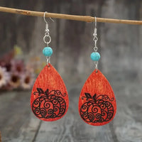 Turquoise Wooden Pumpkin Teardrop Earrings - Update AvenueHalloweenTrendsi10050099504169010050099504169003f5377f - da1e - 4768 - 961f - 9f91c0e18166 - MaxSilver