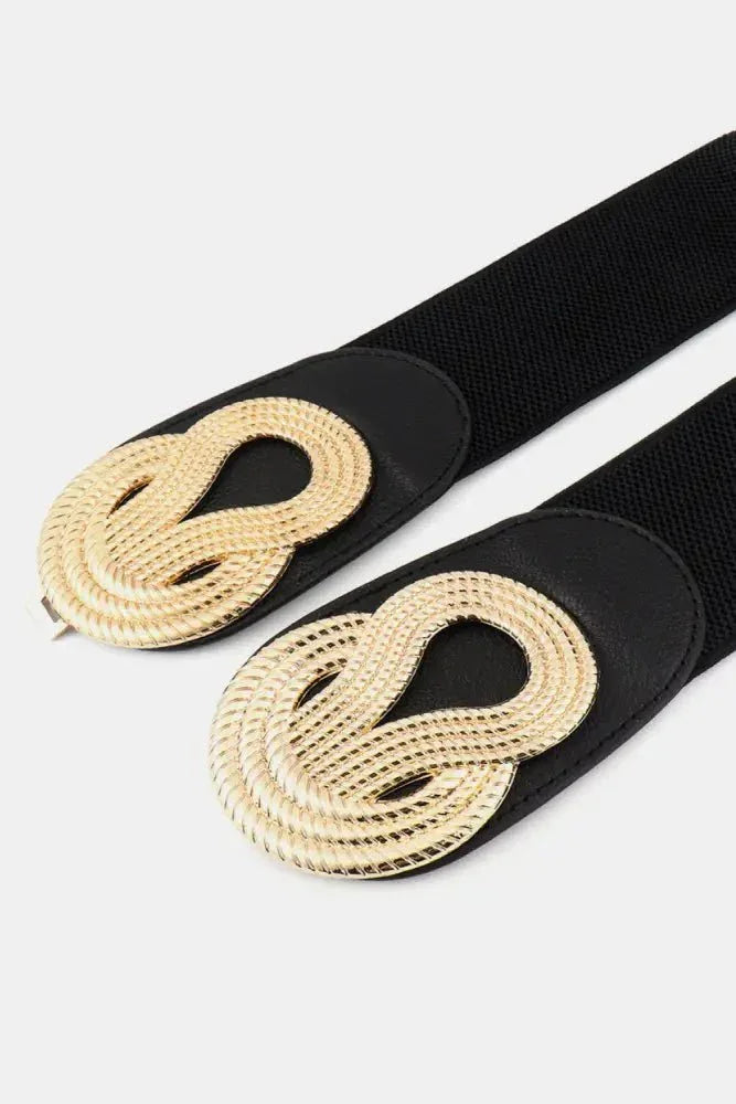 Twisted Alloy Buckle Wide Belt - Update AvenueTrendsi101300673407931101300673407931Twisted Alloy Buckle Wide BeltBlack