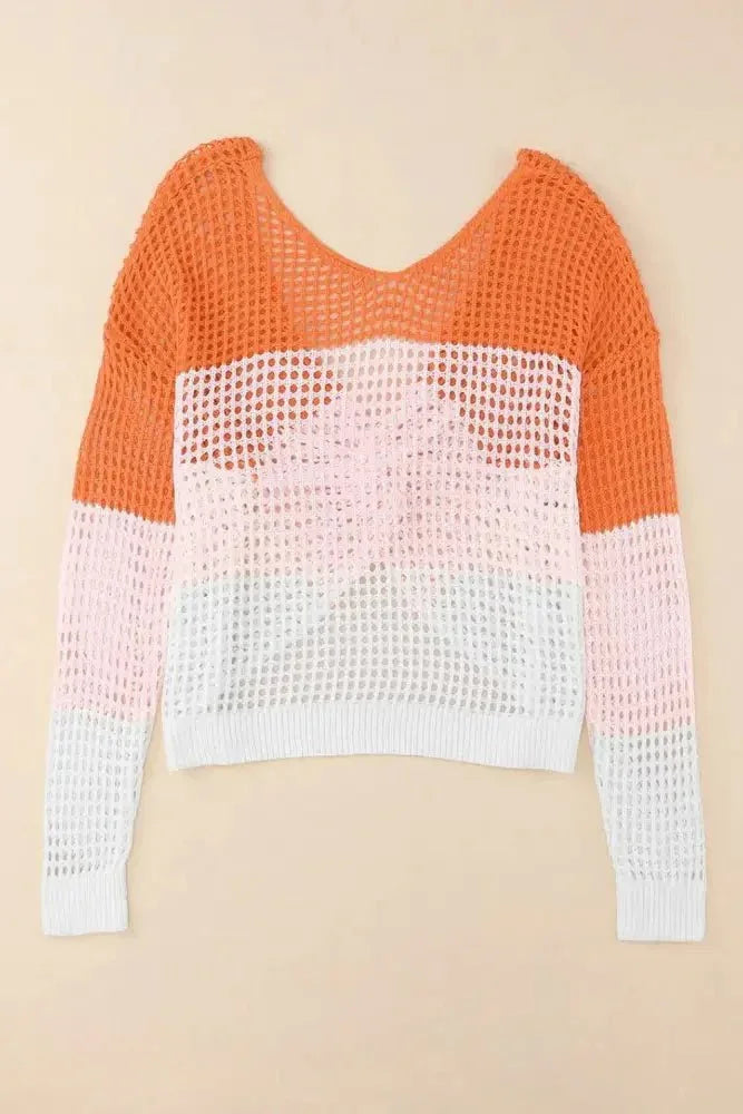 Twisted Back Round Neck Contrast Knit Cover Up - Update AvenueFestival VibesTrendsi100100329855711100100329855711aedd2cd5 - 8f09 - 4379 - bf2a - 85b0e95b5343 - MaxTangerine