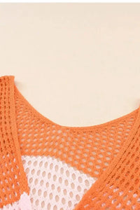 Twisted Back Round Neck Contrast Knit Cover Up - Update AvenueFestival VibesTrendsi100100329855711100100329855711339e276a - 20fc - 4fa5 - 87fa - 034f2b0d602c - MaxTangerine