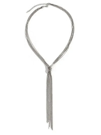 Twisted Knot ChainTassel Necklace