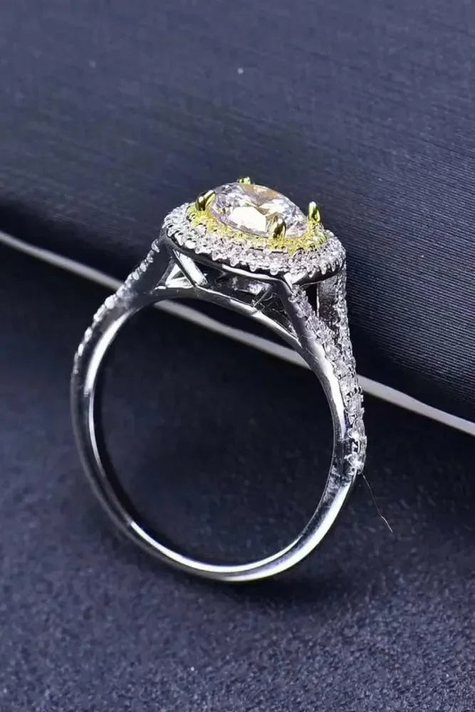 Two - Tone 1 Carat Moissanite Ring - Update AvenueRingTrendsi100100826739043100100826739043Two - Tone 1 Carat Moissanite RingYellow/White
