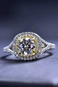 Two - Tone 1 Carat Moissanite Ring - Update AvenueRingTrendsi100100826739043100100826739043Two - Tone 1 Carat Moissanite RingYellow/White