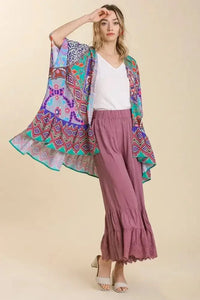 Umgee Full Size Mixed Print Ruffle Hem Open Front Cover Up Plus Size - Update AvenueVacation StyleTrendsi100100510241599100100510241599e47d4627 - a509 - 4dde - abaf - b8104e783f19 - MaxTurquoise