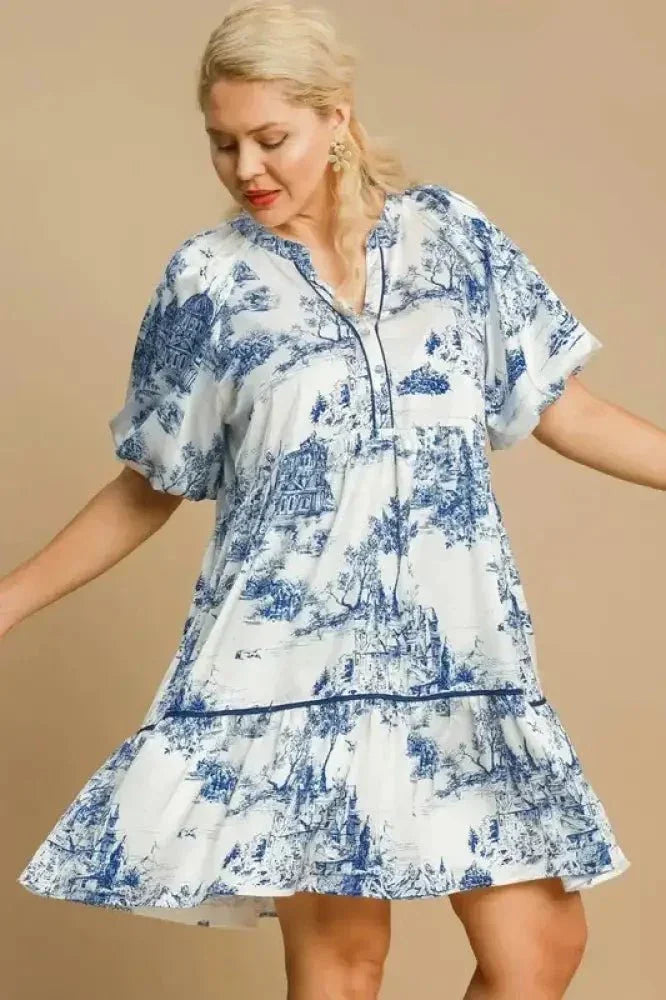 Umgee Full Size Two Tone Landscape Print Dress Plus Size - Update AvenueFestival VibesTrendsi100100278231907100100278231907c67f7474 - 984a - 48c4 - b0b2 - 070ce0c23472 - MaxBlue