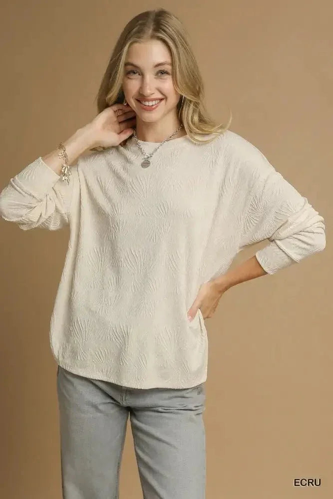 Umgee Textured Knit Long Sleeve Top - Update AvenueT-ShirtsTrendsi1001004688610981001004688610980cdbcf57 - cca3 - 492c - 9d4e - f8f54bca1655 - Max - OriginECRU