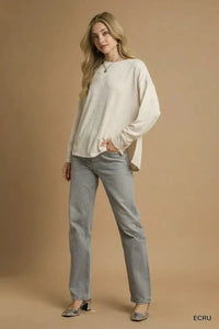 Umgee Textured Knit Long Sleeve Top - Update AvenueT-ShirtsTrendsi100100468861098100100468861098d004ddde - abfa - 4d10 - a118 - a94e59bc83e8 - Max - OriginECRU