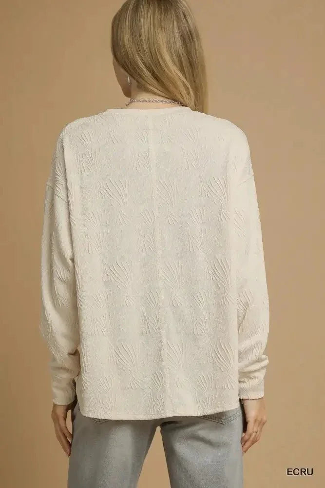 Umgee Textured Knit Long Sleeve Top - Update AvenueT-ShirtsTrendsi100100468861098100100468861098ba3b3d73 - 4eca - 4c87 - 9198 - b9ef6ee4377b - Max - OriginECRU