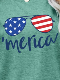 US Flag Glasses Graphic Tee - Update AvenueHonor the Stars and StripesTrendsi100101559120016100101559120016bb7f351cd5364fc682515693a2150a28 - MaxGum Leaf