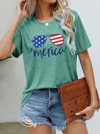 US Flag Glasses Graphic Tee - Update AvenueHonor the Stars and StripesTrendsi100101559120016100101559120016f46f9b91e6b94752ac9b3dda0012110b - MaxGum Leaf