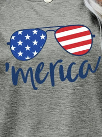 US Flag Glasses Graphic Tee - Update AvenueHonor the Stars and StripesTrendsi1001015591208491001015591208498a67dbb1a9db4aa1a5aa85b92c37e129 - MaxMid Gray