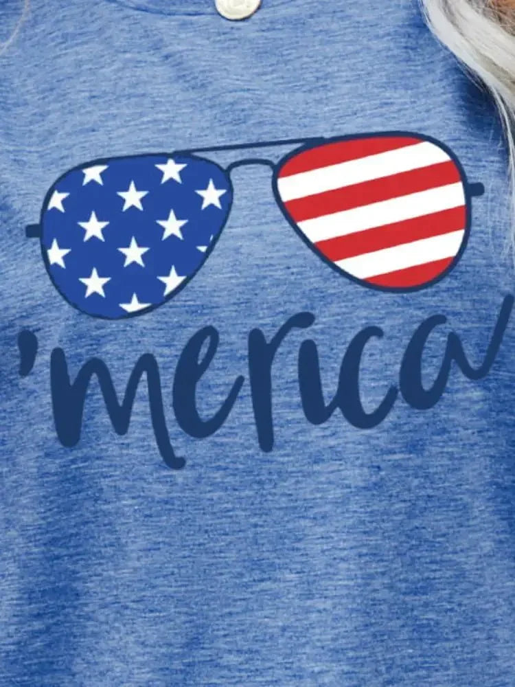 US Flag Glasses Graphic Tee - Update AvenueHonor the Stars and StripesTrendsi1001015591236871001015591236875f50f57a45d54d0989c2620983852b76 - MaxCobalt Blue