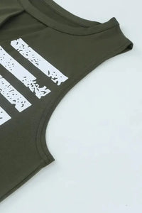 US Flag Graphic Cutout Round Neck Tank - Update AvenueHonor the Stars and StripesTrendsi100101106780570100101106780570e1fad3d052fc4dac8e97fae03eb218ed - MaxArmy Green