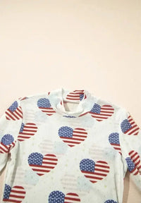 US Flag Heart Mock Neck Long Sleeve Bodysuit - Update AvenueHonor the Stars and StripesTrendsi10010044316114610010044316114652a5e069 - 04b4 - 4a5c - 81cc - 9e2cb8cc21d4 - MaxWhite