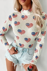 US Flag Heart Mock Neck Long Sleeve Bodysuit - Update AvenueHonor the Stars and StripesTrendsi100100443161146100100443161146417d5634 - b3f9 - 4424 - abc2 - c27776aaf7d7 - MaxWhite