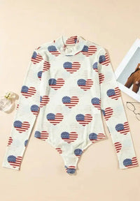 US Flag Heart Mock Neck Long Sleeve Bodysuit - Update AvenueHonor the Stars and StripesTrendsi100100443161146100100443161146d3535af8 - 62eb - 4988 - 815f - 8c07516d51aa - MaxWhite