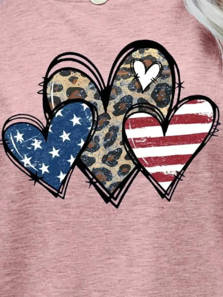 US Flag Leopard Heart Graphic Tee - Update AvenueHonor the Stars and StripesTrendsi100101805787852100101805787852a632eba891324a7da5552bd64080b5b9 - MaxBlush Pink