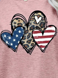 US Flag Leopard Heart Graphic Tee - Update AvenueHonor the Stars and StripesTrendsi100101805787852100101805787852a632eba891324a7da5552bd64080b5b9 - MaxBlush Pink