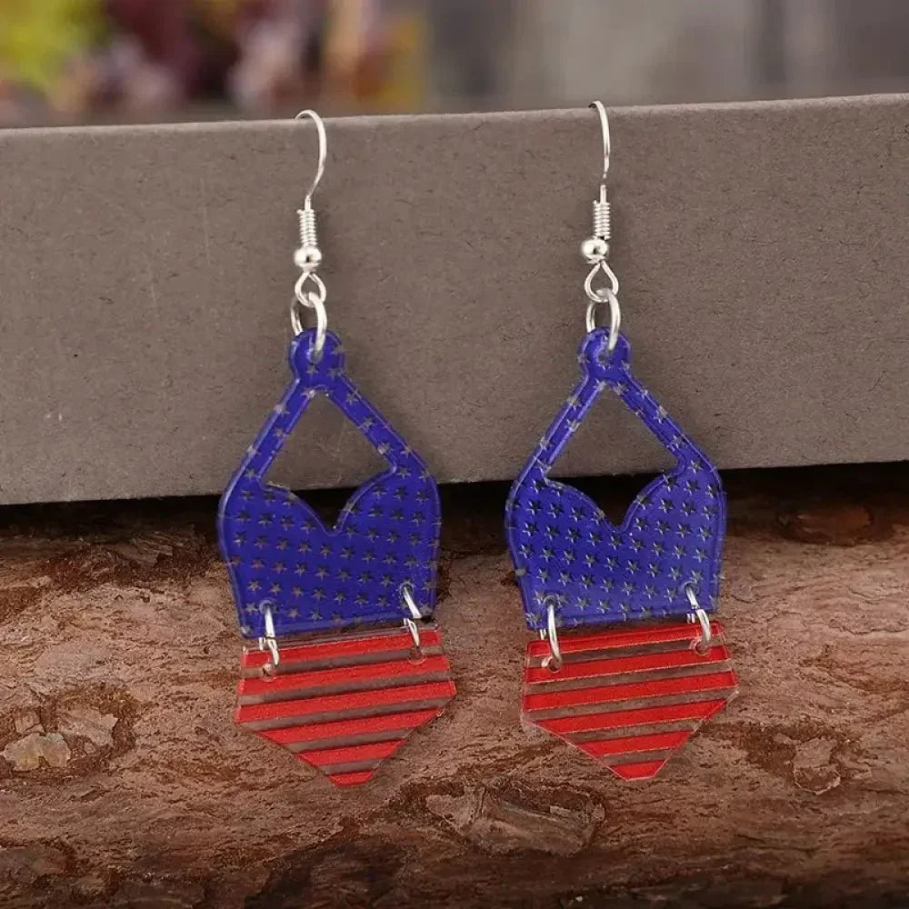 US Flag Pattern Acrylic Earrings - Update AvenueHonor the Stars and StripesTrendsi100500325081634100500325081634dfbdd87c - b289 - 4269 - a3c2 - 54d5d7da0316 - MaxDark Blue
