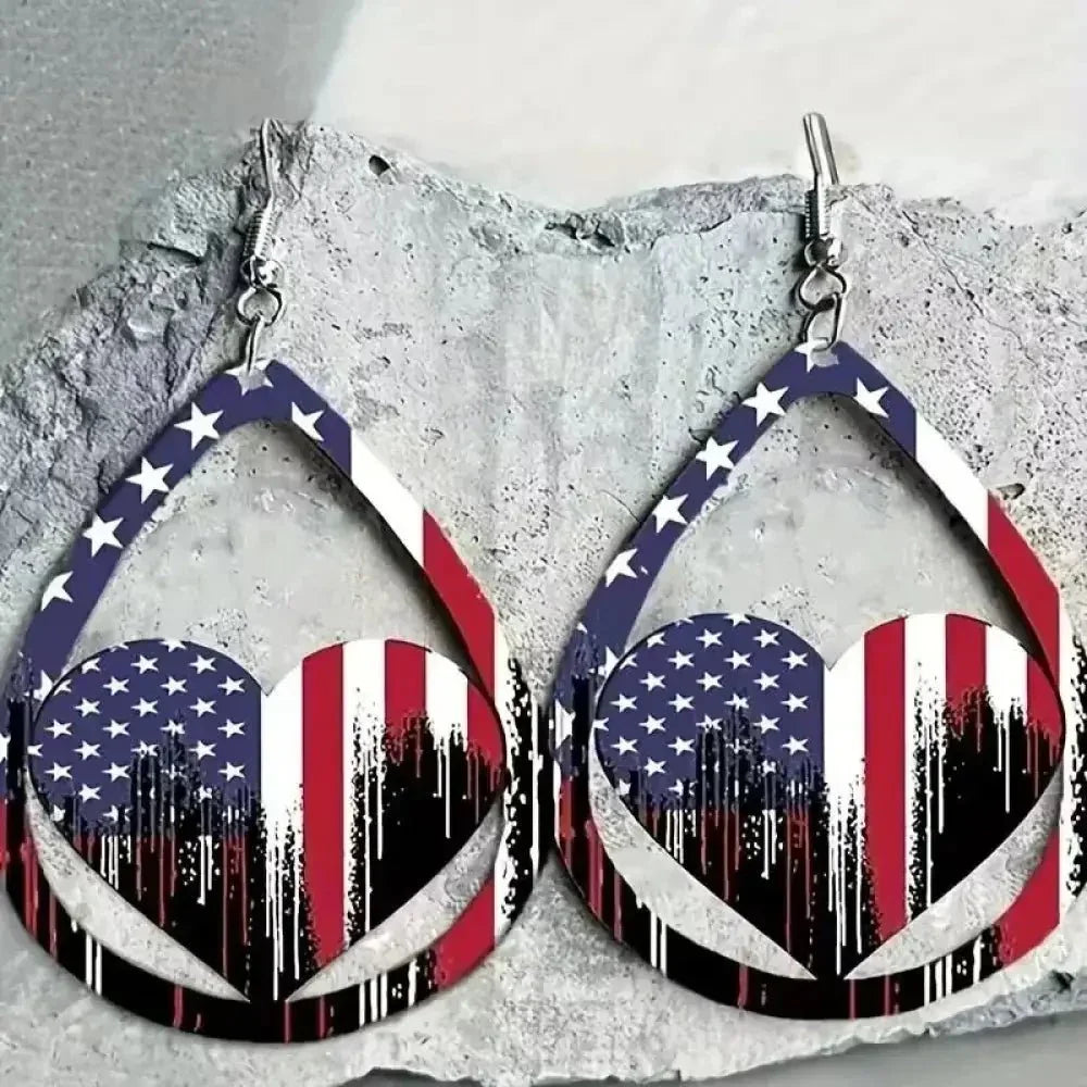US Flag Pattern Wooden Earrings - Update AvenueHonor the Stars and StripesTrendsi100500127841091100500127841091bfe7c0a9 - 1a60 - 49ec - 8e82 - 42e51eb0f638 - MaxMulticolor