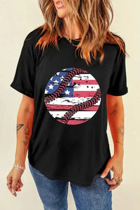 US Flag Round Neck Short Sleeve T-Shirt - Update AvenueHonor the Stars and StripesTrendsi1001000413213141001000413213147a2b55c2 - 6bf4 - 4e88 - bce5 - 3974ebc6f704 - MaxBlack