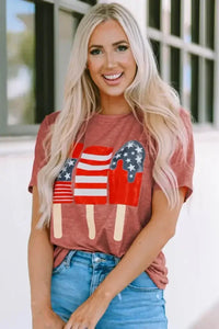 US Flag Round Neck Short Sleeve T-Shirt - Update AvenueHonor the Stars and StripesTrendsi100100100181356100100100181356f2db978b - fa39 - 40af - 8748 - 15f91951d86d - MaxWatermelon pink