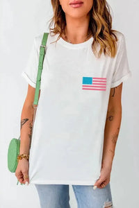 US Flag Round Neck Short Sleeve T-Shirt - Update AvenueHonor the Stars and StripesTrendsi100100705461201100100705461201bb3aff2d - 1b1b - 45d8 - aa3d - a5a4eacd5f82 - MaxWhite