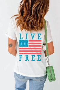 US Flag Round Neck Short Sleeve T-Shirt - Update AvenueHonor the Stars and StripesTrendsi100100705461201100100705461201b71f358b - 8a19 - 4bfc - b91b - 0178a54cabd9 - MaxWhite