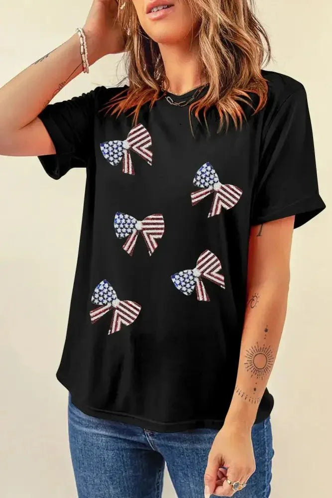 US Flag Round Neck Short Sleeve T-Shirt - Update AvenueHonor the Stars and StripesTrendsi100100884541546100100884541546ba855ead - 859c - 42bb - aae4 - 23f62f5e1432 - MaxBlack