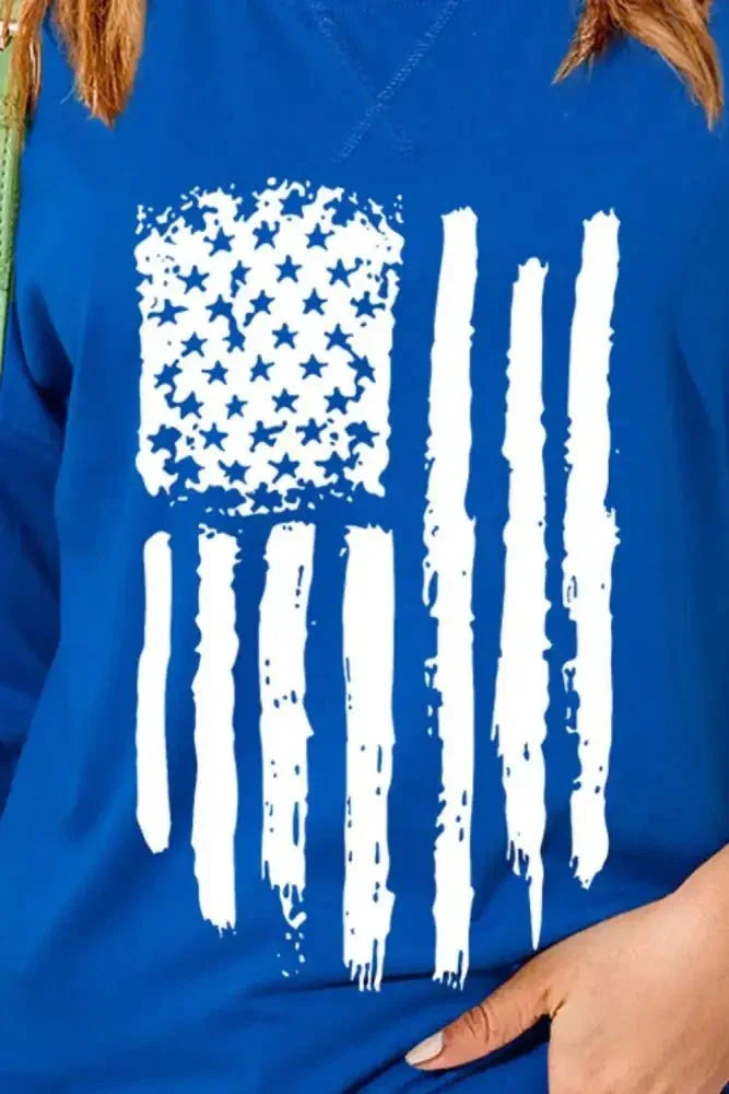 US Flag Round Neck Short Sleeve T-Shirt - Update AvenueHonor the Stars and StripesTrendsi100100948071197100100948071197b410f8f1 - be03 - 4996 - b747 - 8197bf841bb9 - MaxRoyal Blue