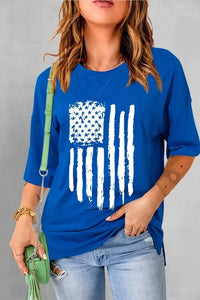 US Flag Round Neck Short Sleeve T-Shirt - Update AvenueHonor the Stars and StripesTrendsi100100948071197100100948071197aba21afc - 9916 - 4a73 - 91cf - 908e5206eb52 - MaxRoyal Blue