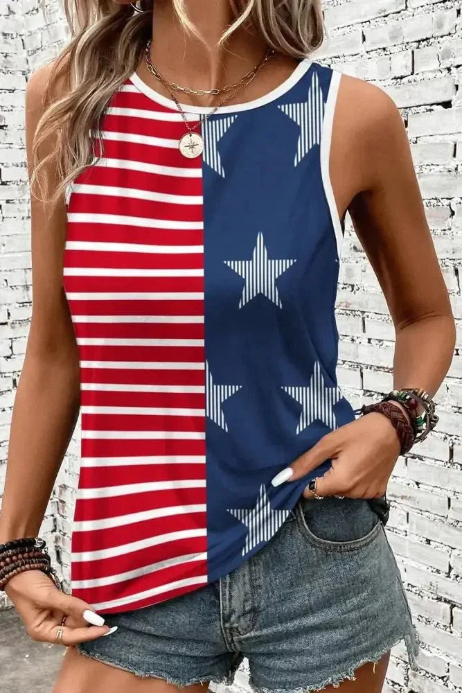 US Flag Round Neck Tank - Update AvenueHonor the Stars and StripesTrendsi10010088216112010010088216112001a0c5dc - 6503 - 472f - 9b79 - 3a37afd46756 - MaxDark Navy