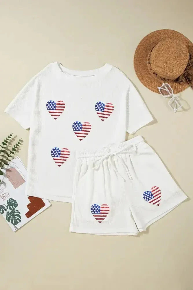 US Flag Round Neck Top and Shorts Set - Update AvenueHonor the Stars and StripesTrendsi100100368071858100100368071858d63d8db2 - 57df - 4dc3 - 82e6 - 25b6abfc93ac - MaxWhite