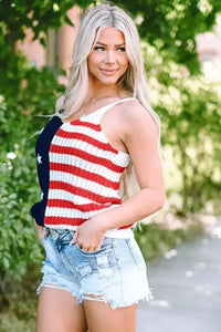 US Flag Theme V - Neck Knit Cami - Update AvenueHonor the Stars and StripesTrendsi100100928051731100100928051731ab28d8c2 - b6ce - 411c - 9e58 - b9fa98654d29 - MaxMulticolor