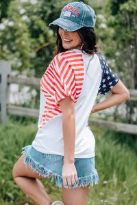 US Flag V - Neck Tee Shirt - Update AvenueHonor the Stars and StripesTrendsi100101241938040100101241938040aeac29ac66954a3b813d68cf7b8795df - MaxWhite