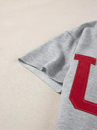 USA Lettering Patch Notched Neck T-Shirt - Update AvenueT-ShirtsTrendsi1001007742916261001007742916260328f1dd055a4bd69f6435c0f8821ddf - Max - OriginGray