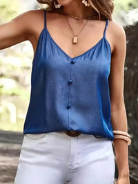 V - Neck Adjustable Strap Cami - Update AvenueTrendsi10010048994389610010048994389629accf91caaf4383b75a667beb1bbd41 - Max - OriginBlue