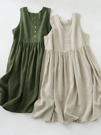 V - Neck Button Detail Sleeveless Midi Dress - Update AvenueTrendsi1001004973418351001004973418357a1f122e - e0fb - 4ae5 - aa4c - 0c8da552fd2a - Max - OriginArmy Green