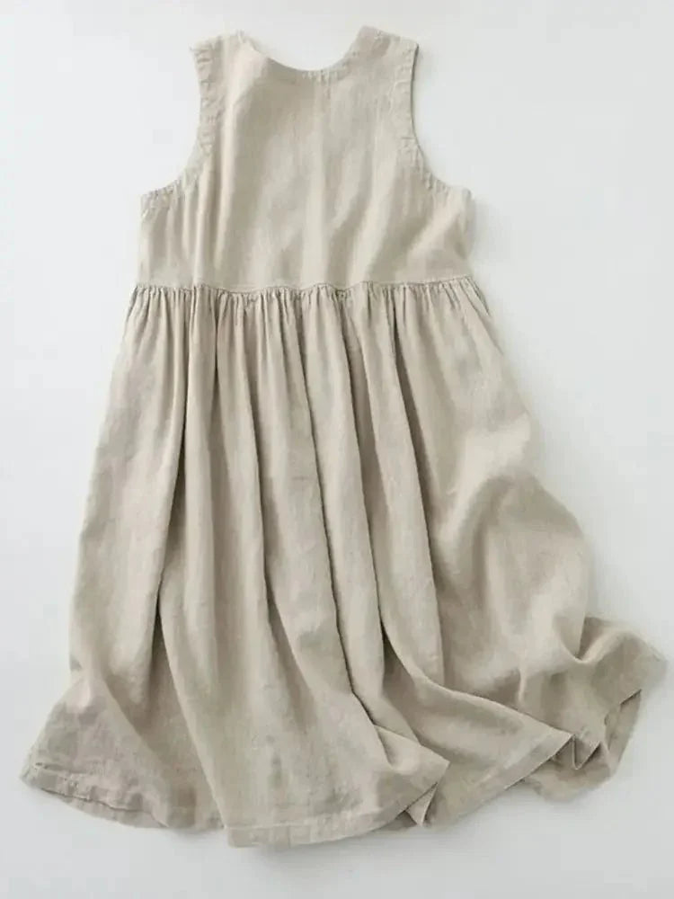 V - Neck Button Detail Sleeveless Midi Dress - Update AvenueTrendsi1001004973458951001004973458955e78e78e - bcc2 - 4b82 - b221 - 7d0f98c8176c - Max - OriginBeige