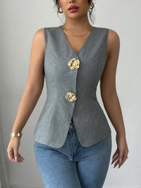 V - Neck Button Detail Tank Top - Update AvenueTrendsi1001008921659381001008921659388dafe0cd - 6c56 - 44bf - b3b6 - 9c70b240b6ed - Max - OriginDark Gray