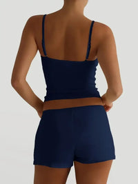 V-Neck Cami and Shorts Set