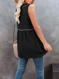 V - Neck Contrast Trim Waffle Knit Tank Top - Update AvenueTanks & CamisTrendsi1001008946941821001008946941821fc82baf - 6ded - 41d3 - 98f1 - c0e09ffe3e41 - Max - OriginBlack
