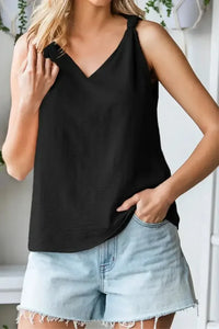 V Neck Knotted Shoulder Vest - Update AvenueTrendsi100100781711968100100781711968c5033f2a - 8325 - 4f09 - a7ae - 296a1db0087a - Max - OriginBlack