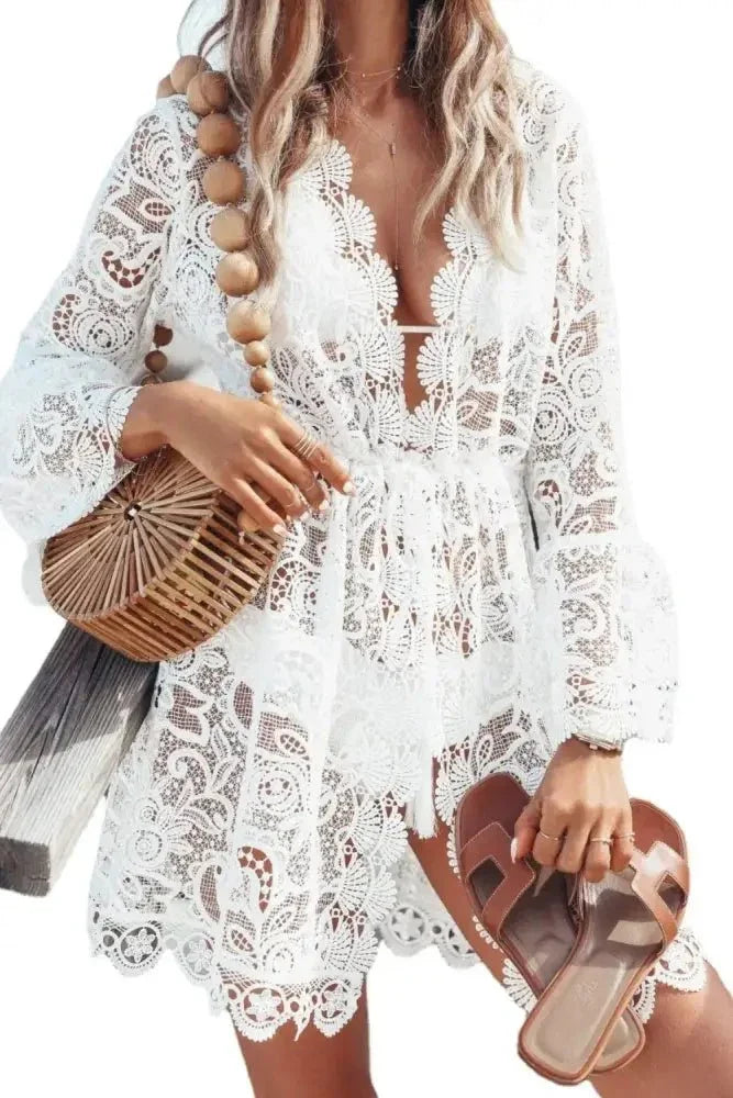V - Neck Lace Cover - Up Dress - Update AvenueTrendsi1001001639098611001001639098610d47ed3b - e657 - 4ada - af94 - 7b3d5c0a7f5d - MaxWhite
