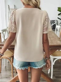 V - Neck Lace Short Sleeve T-Shirt - Update AvenueT-ShirtsTrendsi100100806651602100100806651602d583483e - fc05 - 4551 - b261 - 74b009e459ec - Max - OriginTan