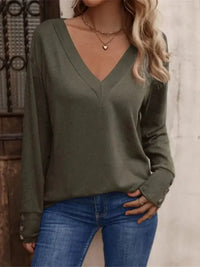 V - Neck Long Sleeve T-Shirt - Update AvenueT-ShirtsTrendsi100100248113885100100248113885d7c85d7e - 0f75 - 481b - b463 - 936b55b212eb - Max - OriginMilitary Green