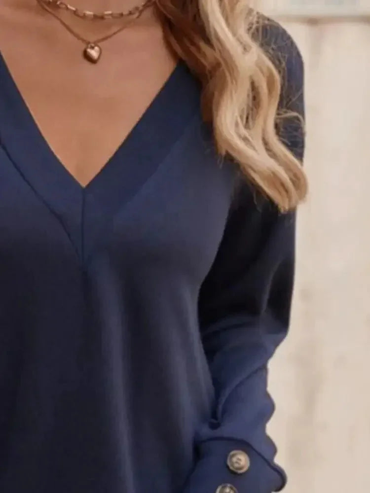 V - Neck Long Sleeve T-Shirt - Update AvenueT-ShirtsTrendsi100100248117509100100248117509d5db9591 - 031b - 4273 - be8a - 295cf169c848 - Max - OriginNavy Blue