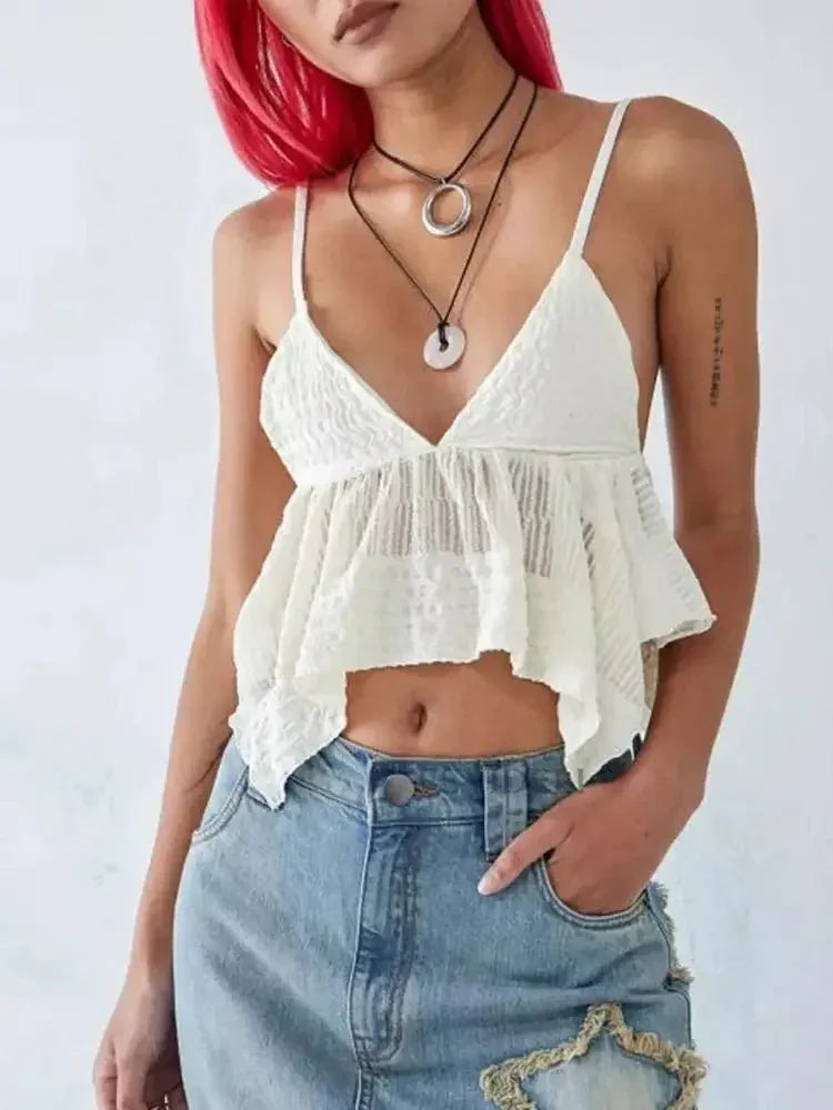 V - Neck Peplum Cami Top - Update AvenueTrendsi100100178712613100100178712613da56bd6ef3064e0588f0f376d87484ad - Max - OriginWhite